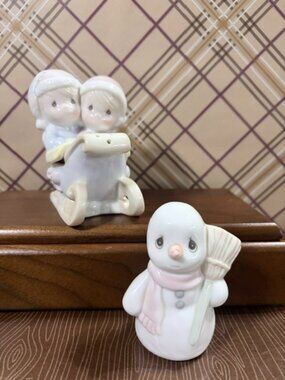 Precious Moments Winter Salt & Pepper Shakers